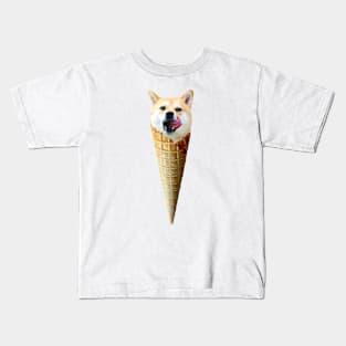 Shiba Inu Ice Cream feat. Lilly the Shiba Inu Kids T-Shirt